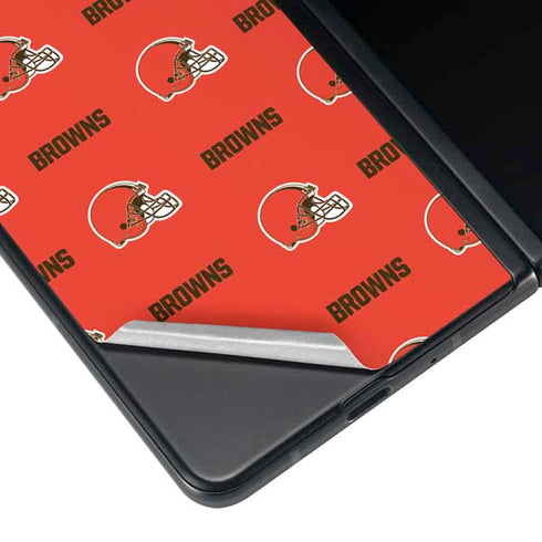 NFL Cleveland Browns Blitz Series Galaxy Z Fold3 5G Skin