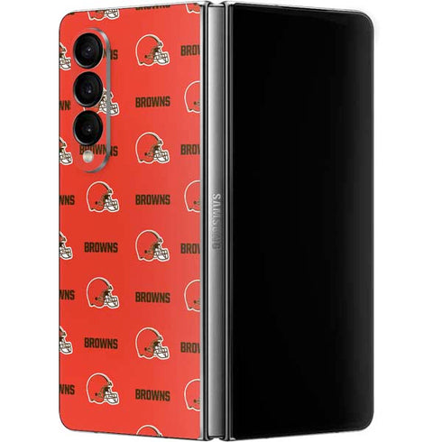 NFL Cleveland Browns Blitz Series Galaxy Z Fold4 5G Skin