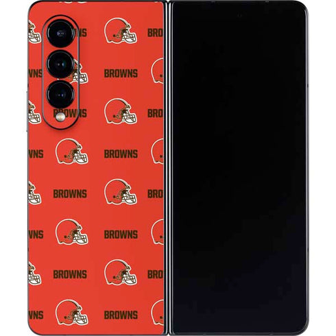 NFL Cleveland Browns Blitz Series Galaxy Z Fold4 5G Skin
