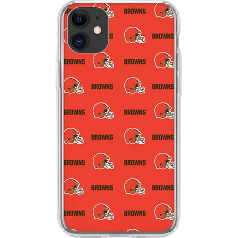 NFL Cleveland Browns Blitz Series iPhone 11 Clear Case