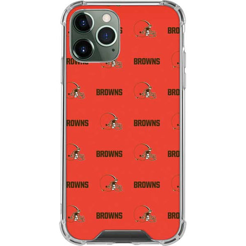 NFL Cleveland Browns Blitz Series iPhone 11 Pro Max Clear Case