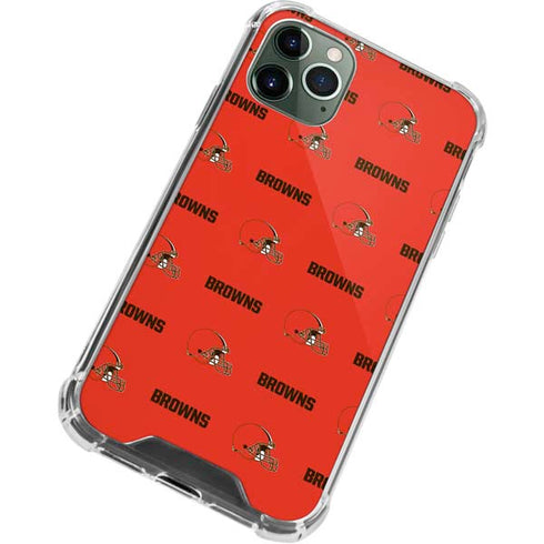 NFL Cleveland Browns Blitz Series iPhone 11 Pro Max Clear Case