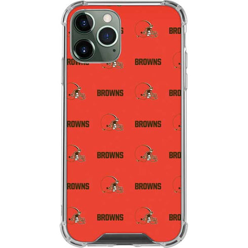 NFL Cleveland Browns Blitz Series iPhone 12 Pro Max Clear Case