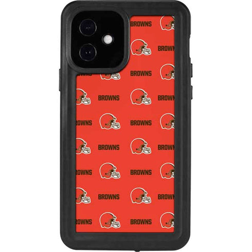NFL Cleveland Browns Blitz Series iPhone 12 Waterproof Case