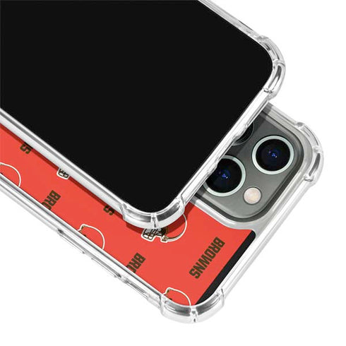 NFL Cleveland Browns Blitz Series iPhone 13 Pro Clear Case