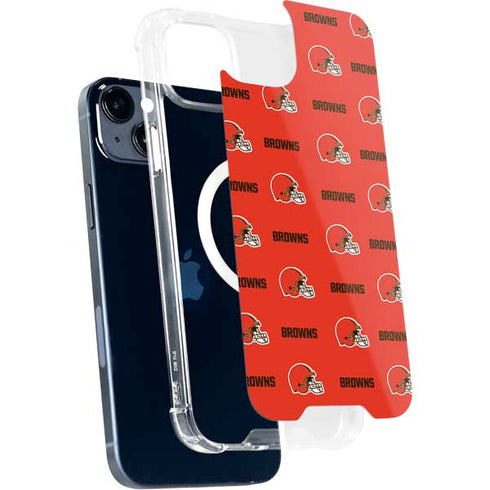 NFL Cleveland Browns Blitz Series iPhone 15 Plus MagSafe Case
