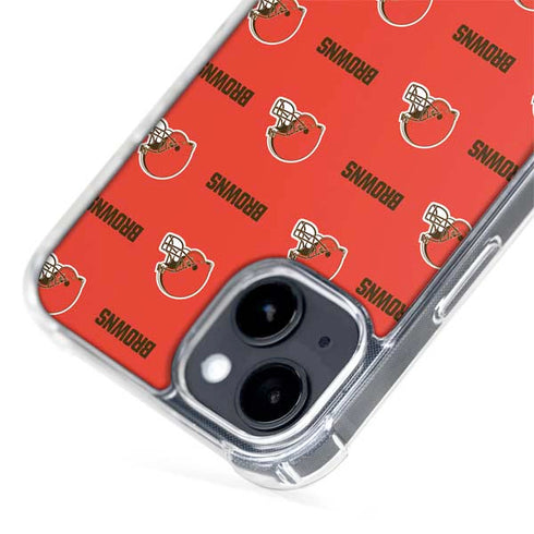 NFL Cleveland Browns Blitz Series iPhone 15 Plus MagSafe Case