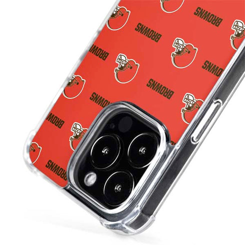 NFL Cleveland Browns Blitz Series iPhone 15 Pro MagSafe Case