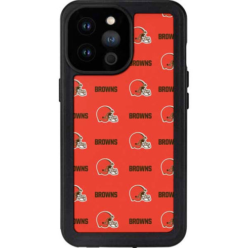 NFL Cleveland Browns Blitz Series iPhone 14 Pro Max Waterproof Case