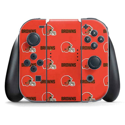 NFL Cleveland Browns Blitz Series Nintendo Switch (2017-2021) Joy-Con Controller Skin