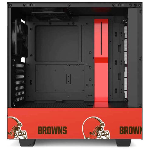 NFL Cleveland Browns Blitz Series NZXT H510 Compact ATX Mid-Tower Case Skin