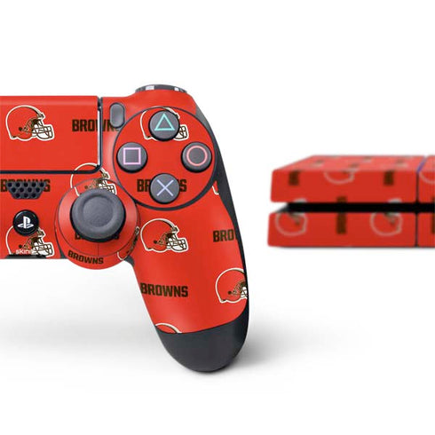 NFL Cleveland Browns Blitz Series PS4 Console and Controller Bundle Skin