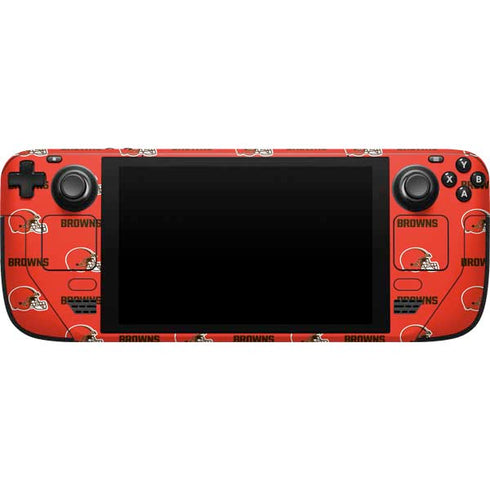 NFL Cleveland Browns Blitz Series Steam Deck Handheld Gaming Computer Skin