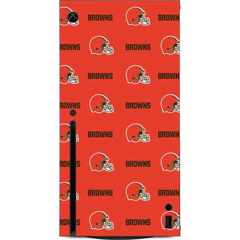 NFL Cleveland Browns Blitz Series Xbox Series X Console Skin