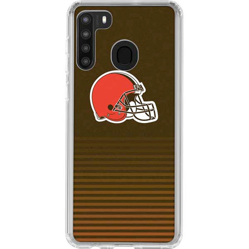 NFL Cleveland Browns Breakaway Galaxy A21 Clear Case