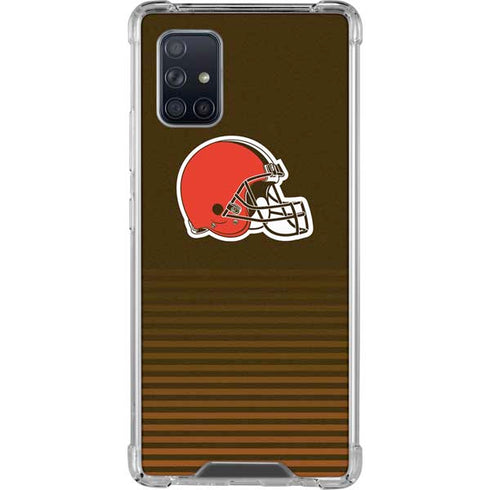 NFL Cleveland Browns Breakaway Galaxy A71 5G Clear Case
