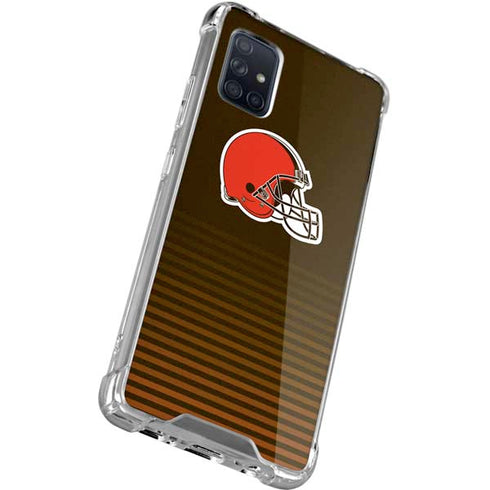 NFL Cleveland Browns Breakaway Galaxy A71 5G Clear Case