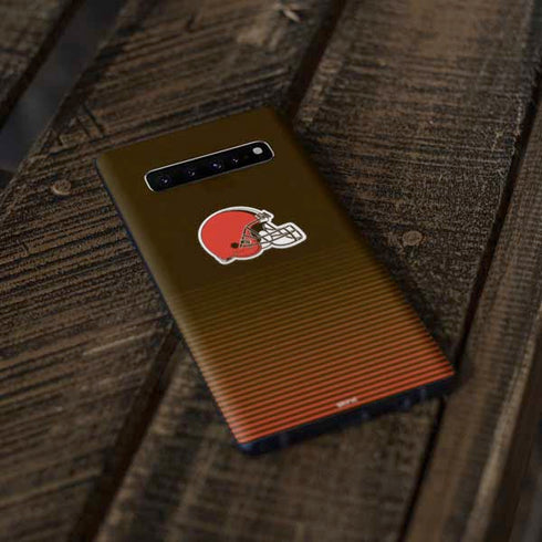 NFL Cleveland Browns Breakaway Galaxy S10 Plus Skin