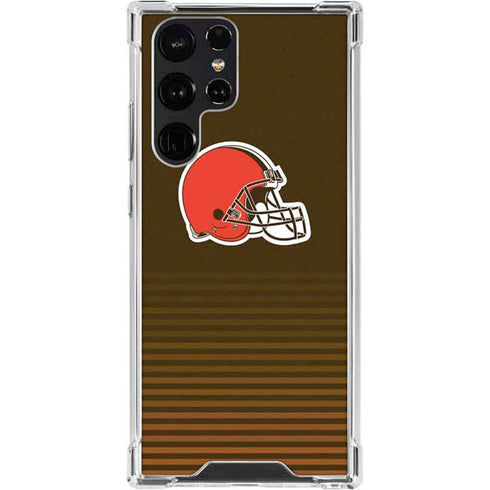 NFL Cleveland Browns Breakaway Galaxy S22 Ultra Clear Case