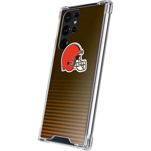 NFL Cleveland Browns Breakaway Galaxy S22 Ultra Clear Case