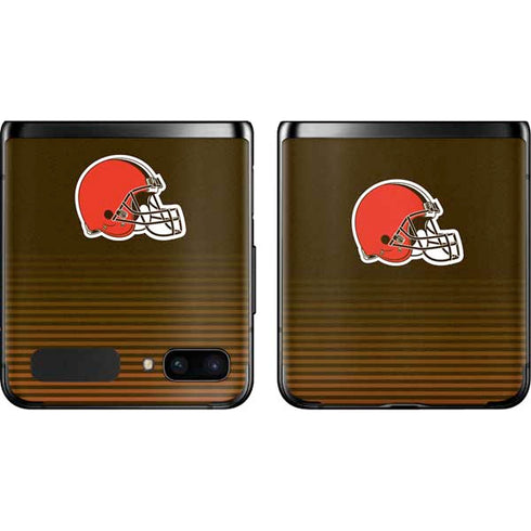 NFL Cleveland Browns Breakaway Galaxy Z Flip Skin