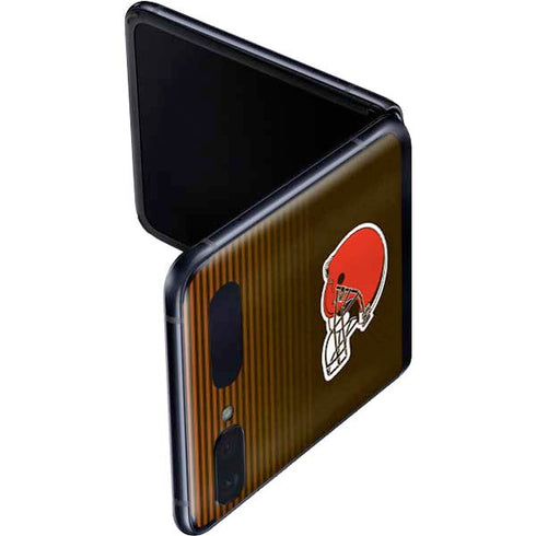 NFL Cleveland Browns Breakaway Galaxy Z Flip Skin