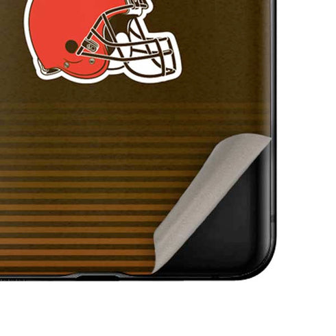 NFL Cleveland Browns Breakaway Galaxy Z Flip Skin