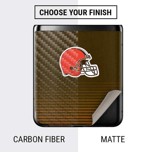 NFL Cleveland Browns Breakaway Galaxy Z Flip Skin