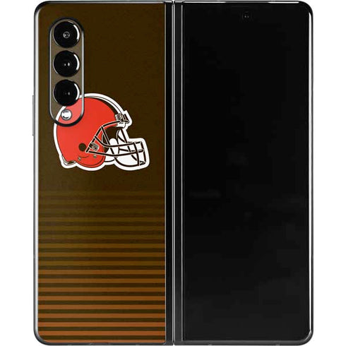 NFL Cleveland Browns Breakaway Galaxy Z Fold3 5G Skin