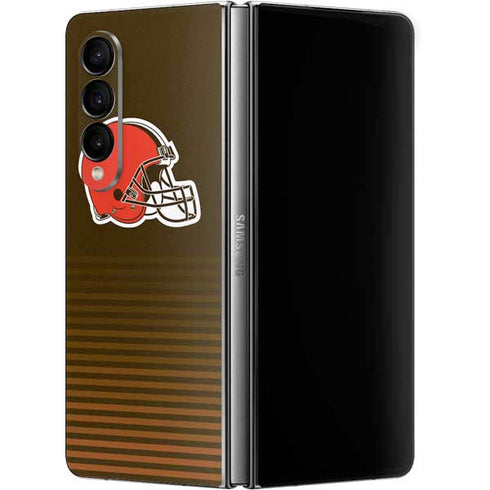 NFL Cleveland Browns Breakaway Galaxy Z Fold4 5G Skin
