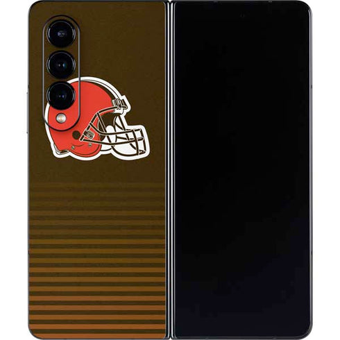 NFL Cleveland Browns Breakaway Galaxy Z Fold4 5G Skin