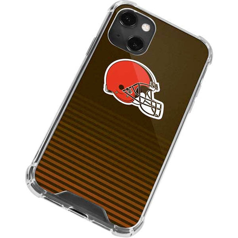 NFL Cleveland Browns Breakaway iPhone 13 Mini Clear Case