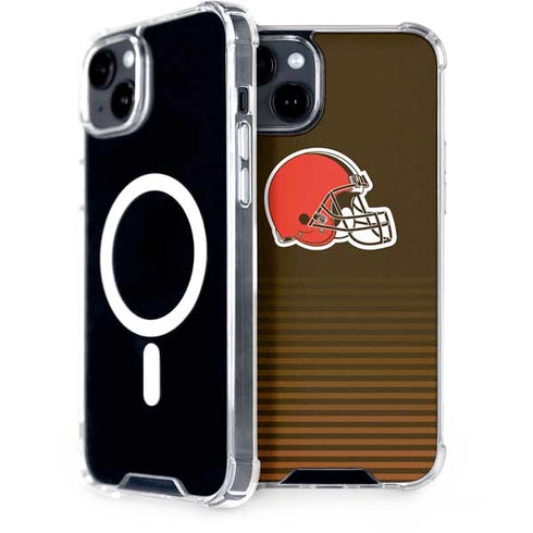 NFL Cleveland Browns Breakaway iPhone 15 Plus MagSafe Case