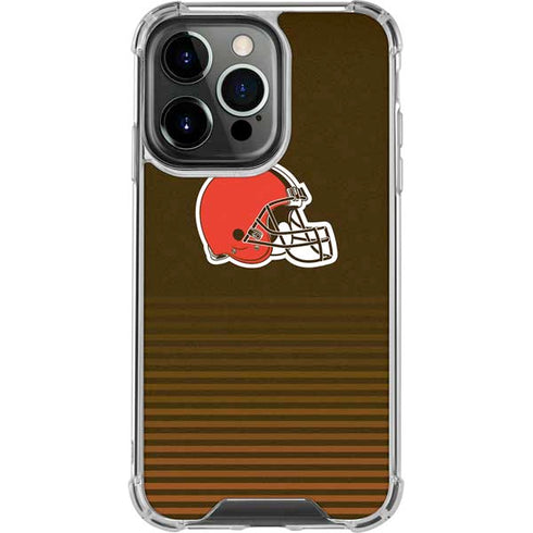 NFL Cleveland Browns Breakaway iPhone 15 Pro Clear Case