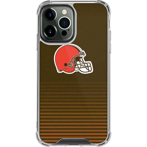 NFL Cleveland Browns Breakaway iPhone 14 Pro Max Clear Case