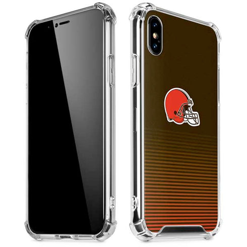 NFL Cleveland Browns Breakaway iPhone XS Max Clear Case