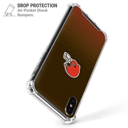 NFL Cleveland Browns Breakaway iPhone XS Max Clear Case
