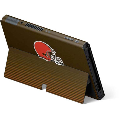 NFL Cleveland Browns Breakaway Nintendo Switch OLED (2021) Skin