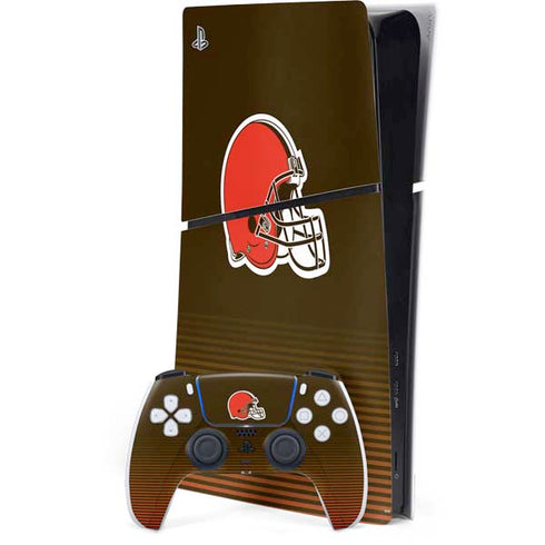 NFL Cleveland Browns Breakaway PS5 Slim Digital Edition Console Skin