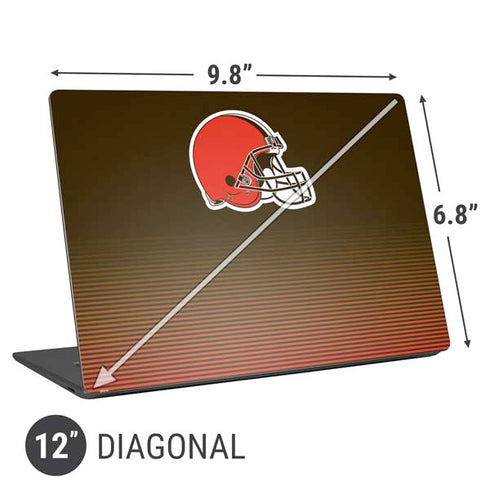 NFL Cleveland Browns Breakaway Universal Laptop 12in (9.8 x 6.8in) Skin