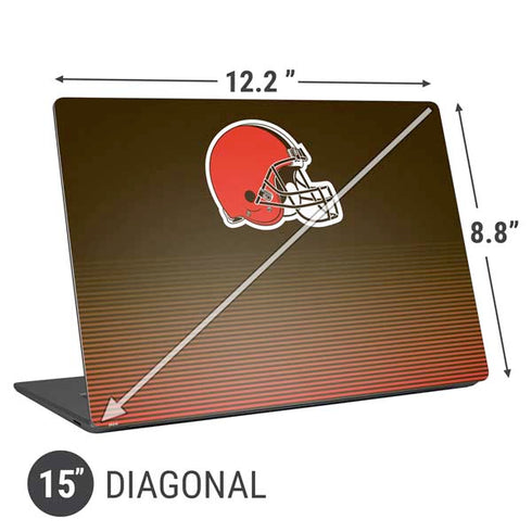 NFL Cleveland Browns Breakaway Universal Laptop 15in (12.2 x 8.8in) Skin