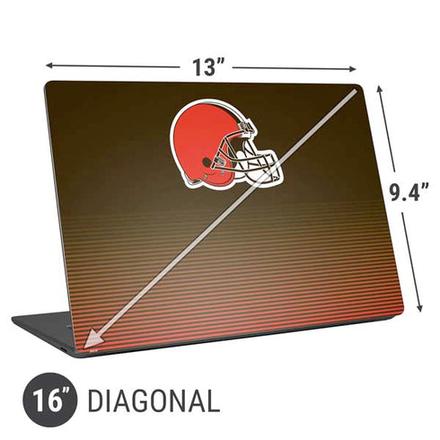 NFL Cleveland Browns Breakaway Universal Laptop 16in (13 x 9.4in) Skin