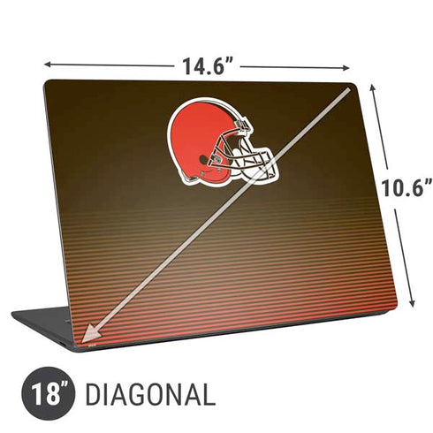 NFL Cleveland Browns Breakaway Universal Laptop 18in (14.6 x 10.6in) Skin