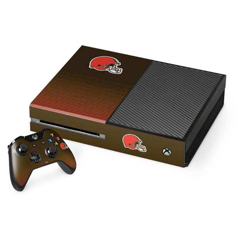 NFL Cleveland Browns Breakaway Xbox One Console and Controller Bundle Skin