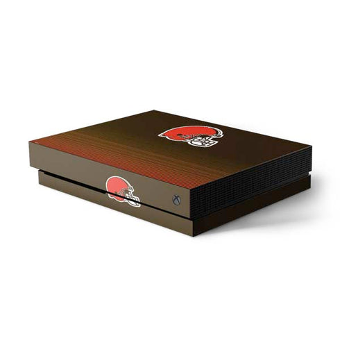 NFL Cleveland Browns Breakaway Xbox One X Console Skin