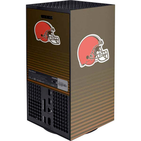 NFL Cleveland Browns Breakaway Xbox Series X Console Skin