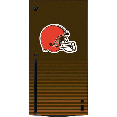 NFL Cleveland Browns Breakaway Xbox Series X Console Skin