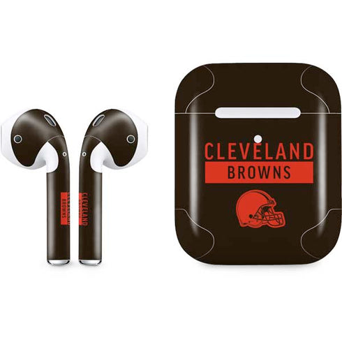 NFL Cleveland Browns Brown Performance Series Apple AirPods 2 Skin