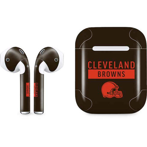 NFL Cleveland Browns Brown Performance Series Apple AirPods Skin