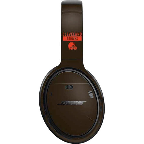 NFL Cleveland Browns Brown Performance Series Bose QuietComfort 35 II Headphones Skin